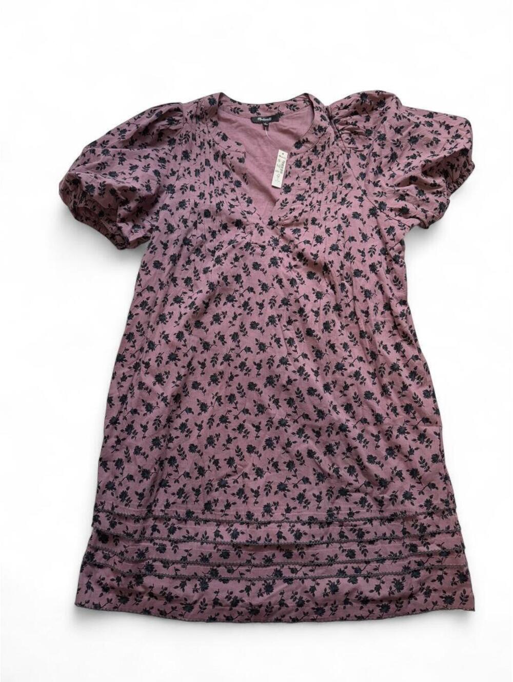Madewell Women's Pink and Purple Dress